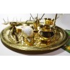 Arati Set - Puja-Teller MEssing Ø 35 cm Maxi NEU