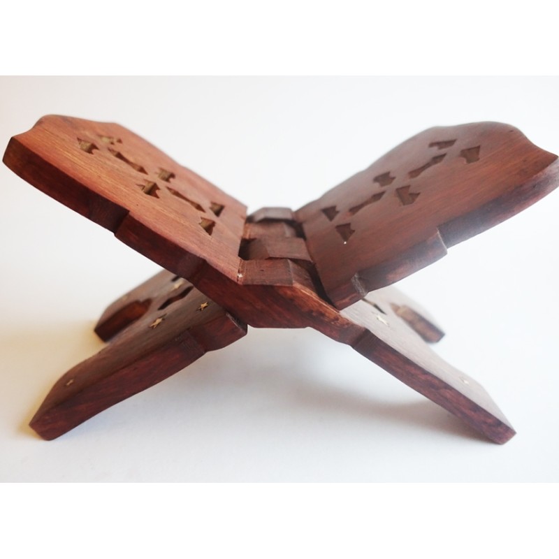 Buchständer mit Messing verziert (Sterne)