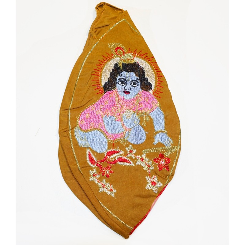 Gopal Bead Mala Bag Braun