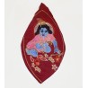 Gopal Bead Mala Bag Dunkelrot