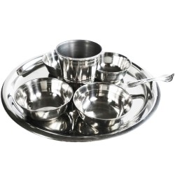 Arati Puja Thali Set Offering plate Edelstahl