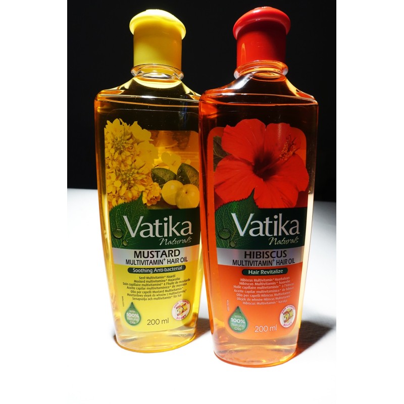 2er-Set Dabur Vatika Multivitamin Haaröle Hair Oil 200ml: Hibiscus und Mustard