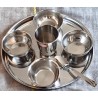 Thali Plate Puja Einzel - Teller Edelstahl