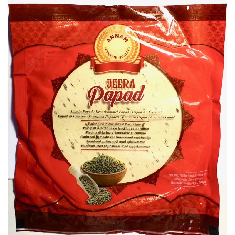 Papadam Cumin 200g