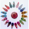 Bindi bunt oval und rund dezent