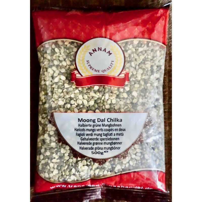 Mung Dal Chilka 500g Annam
