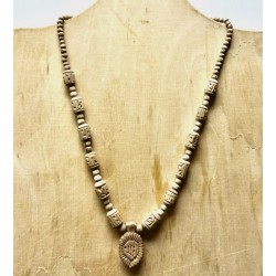 1fach Radha Nam mit Radha nam locket Anhänger Halsk. (Tulsi)