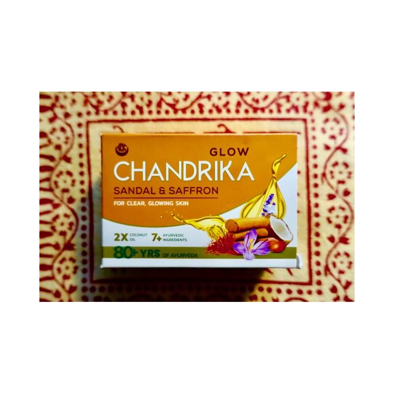 Chandrika Seife 75g  Sandelholz & Safran Ayurveda