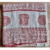 Chadar Indisches Jute Tuch mit Maha Mantra Harinam Vintage