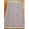 Chadar Indisches Jute Tuch mit Maha Mantra Harinam Vintage