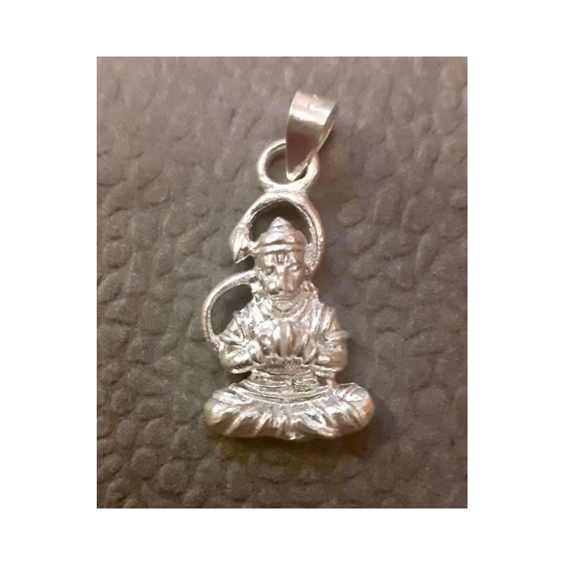 Hanuman mit Karatals Anhänger aus Silber Pendant in Silver Chandi Lord Bajrang Bali Hanuman Ji