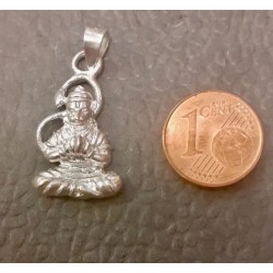 Hanuman mit Karatals Anhänger aus Silber Pendant in Silver Chandi Lord Bajrang Bali Hanuman Ji
