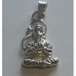 Hanuman mit Karatals Anhänger aus Silber Pendant in Silver Chandi Lord Bajrang Bali Hanuman Ji