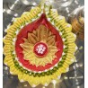 Diya Clay Gelb Bunt klein Deko Gheelampe aus Ton Special handmade Diwali Puja