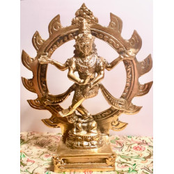 Shiva Nataraja Brass MEssing 17 cm